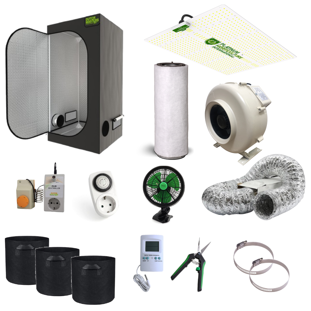 Complete LED Growtent 100x100x200 cm